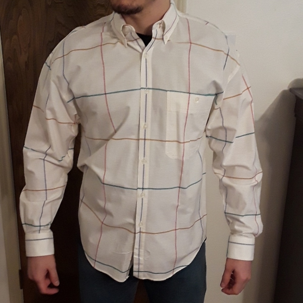 World Island long sleeve button-down shirt
